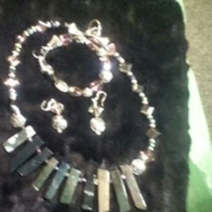 Handmade jewelry set.